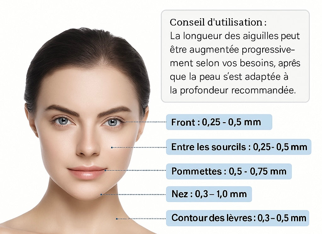 Derma Roller 140A – Microneedling Réglable