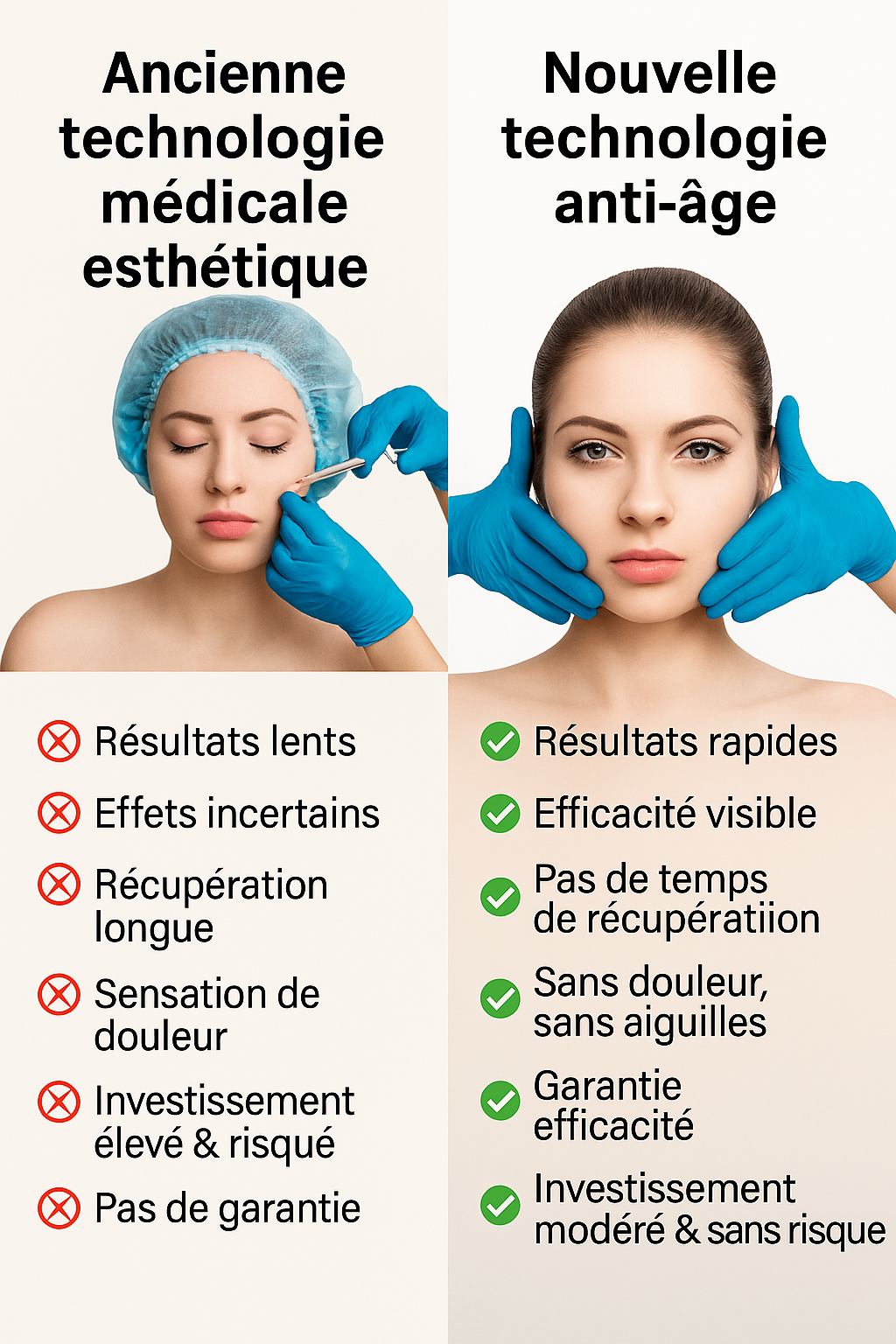 Coffret sérum liftant instantané Revitalisant anti-rides sans aiguille