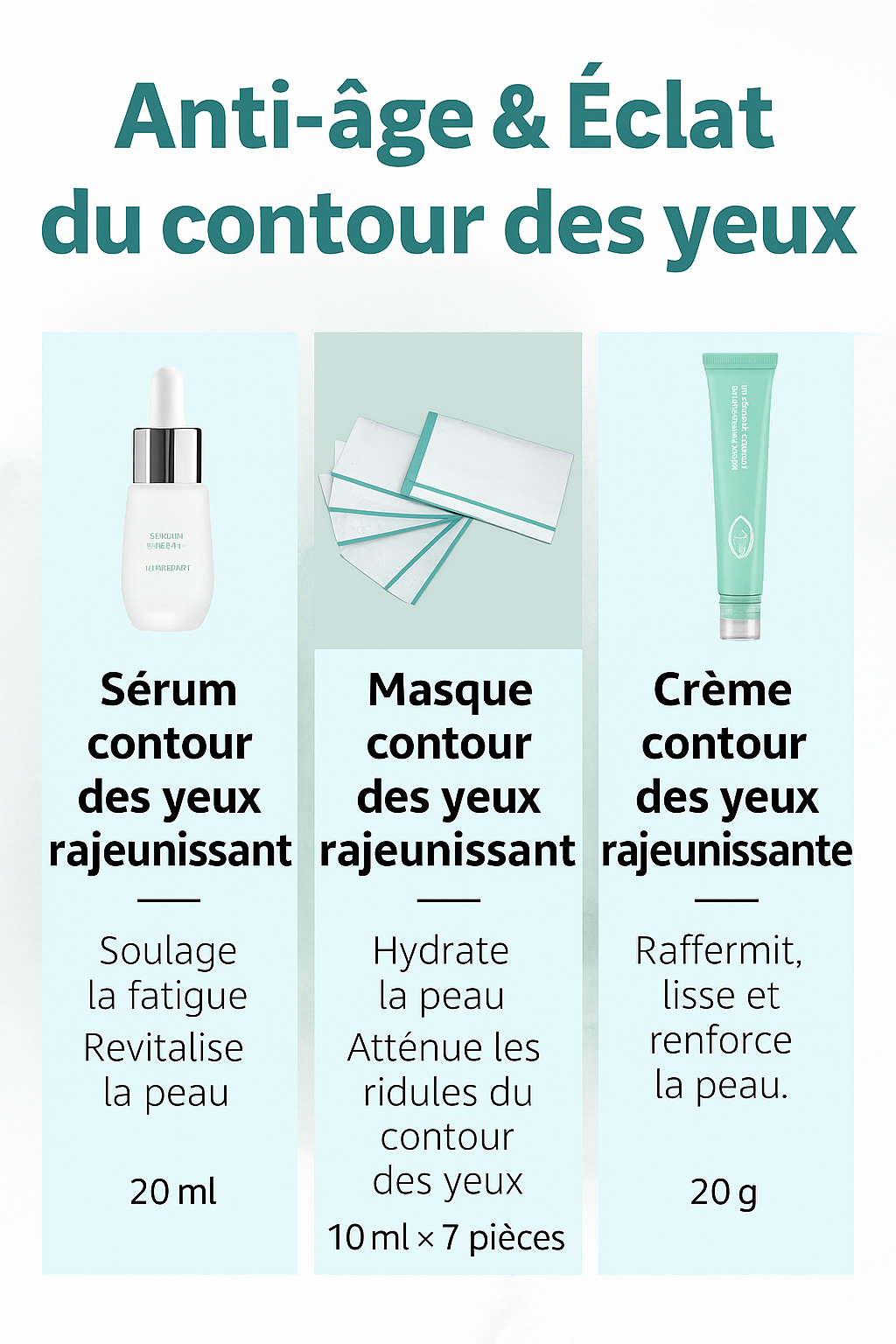 Kit soin rajeunissant pour les yeux
