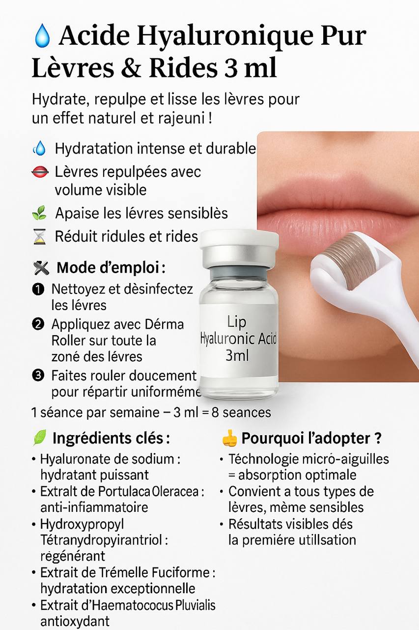 Acid hyaluronique pur lèvres 3ml