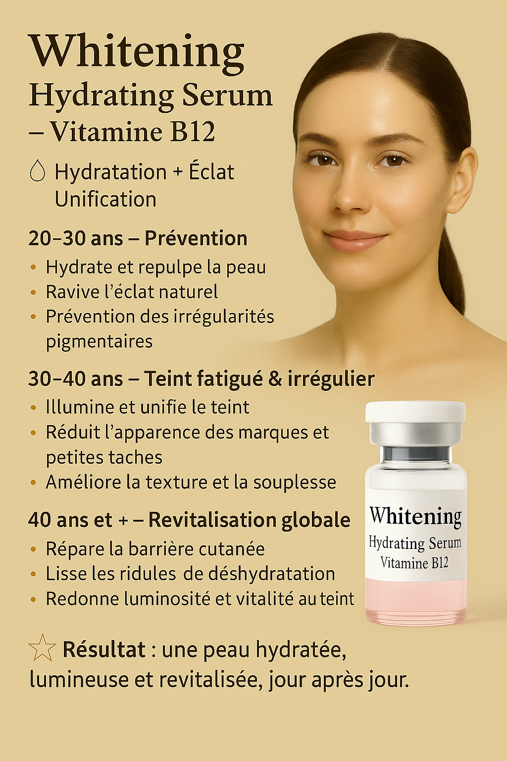 Vitamine B12 Sérum Éclat & Hydratation Intense vitamine