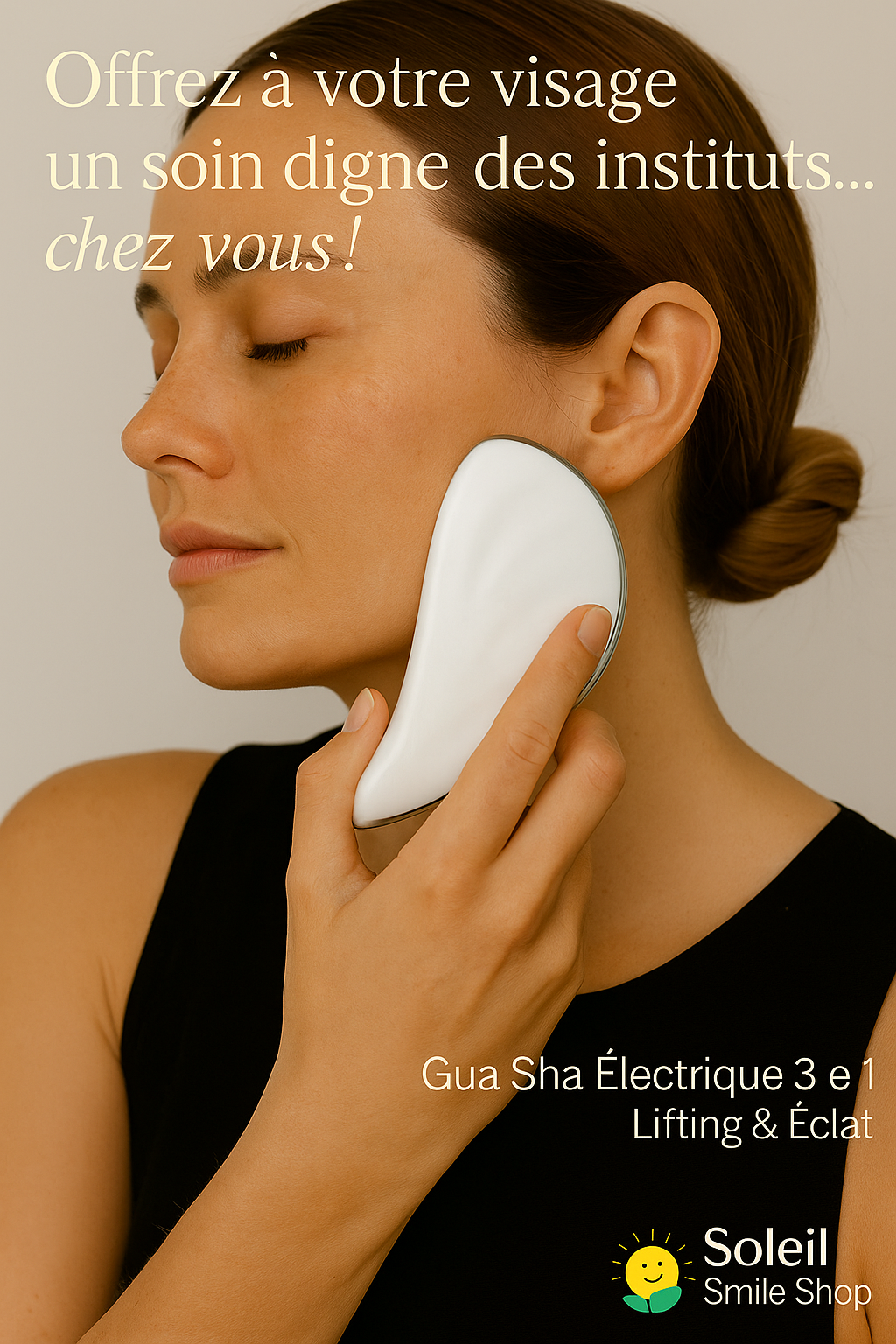 Masseur facial  Gua Sha électrique 3 en 1